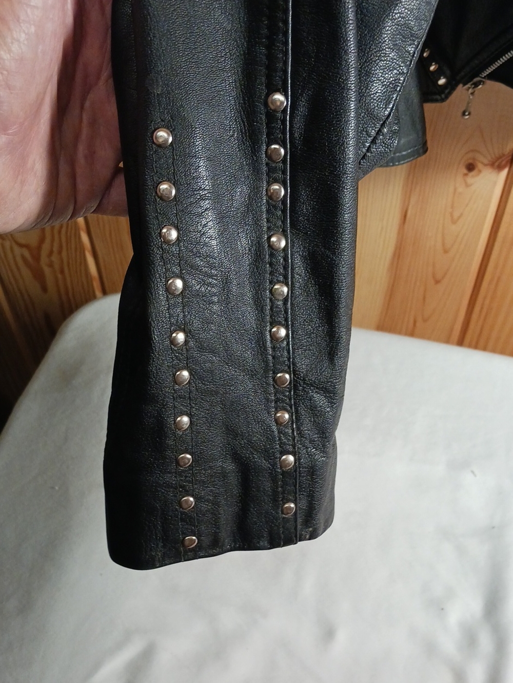 Leather Biker Jacket Women's Small - Picture 6 of 6